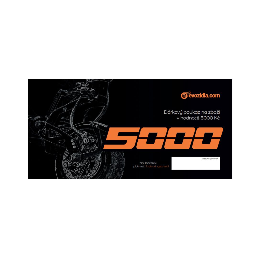Dárkový voucher na 5000 Kč